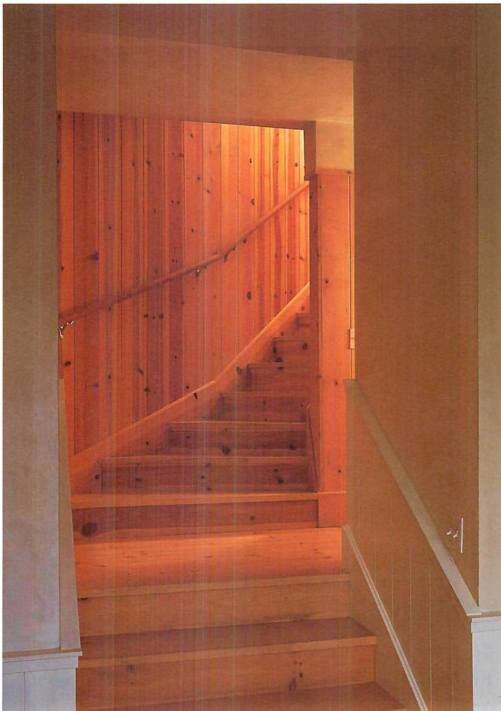 The technique allows the wholeness of the previously existing frame to pervade the details, shaping them, forming gradients and echoes which then reflect the play of light. Upham House, 1994.