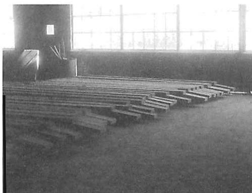 Freshly prepared columns in our shop, waiting to be put on the truck and taken to the site.