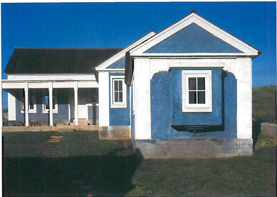 The Martinez gunite house, finished and painted. Christopher Alexander and others, 1978-84.