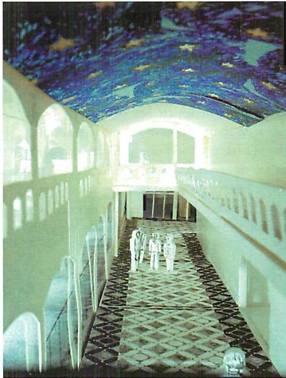 The luminous ceilings visible in these photographs are fabricated by the technique described on pages 576-77.