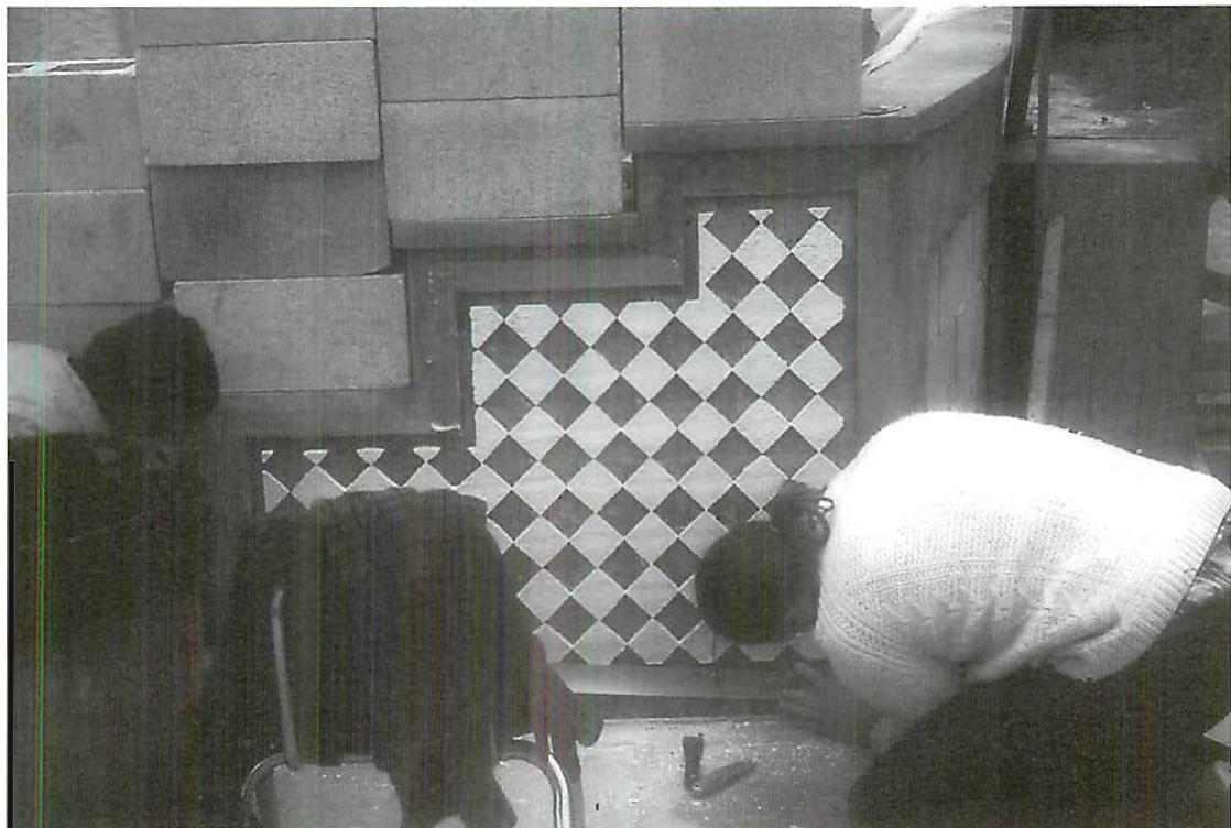 Correction of details in the formwork