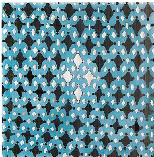 A tile I made for a frieze around a room.