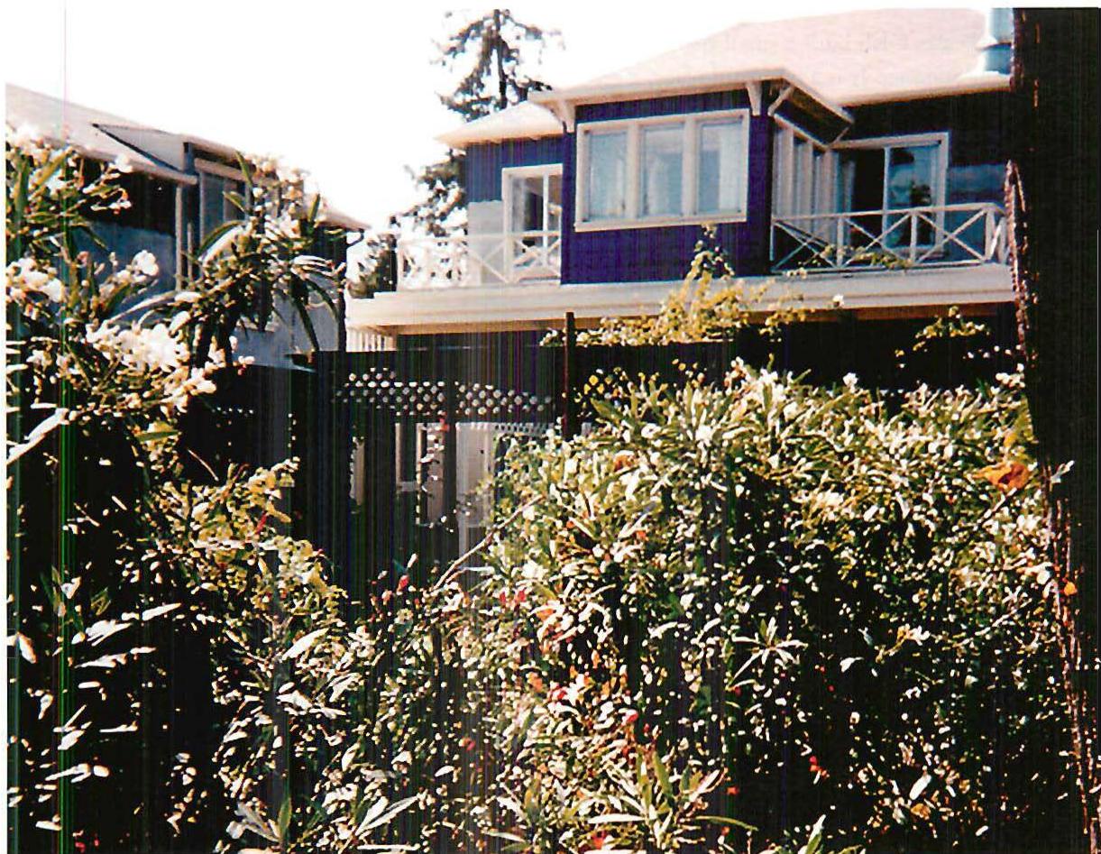 The blue of the Kaiser house, Palo Alto, California. Christopher Alexander, Gary Black and James Maguire, 1989.