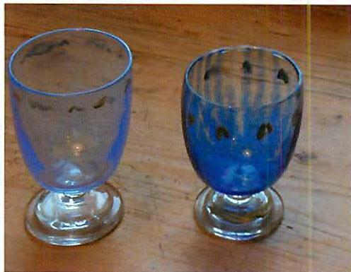 Drinking glasses for the Royal Dutch Glass company.
