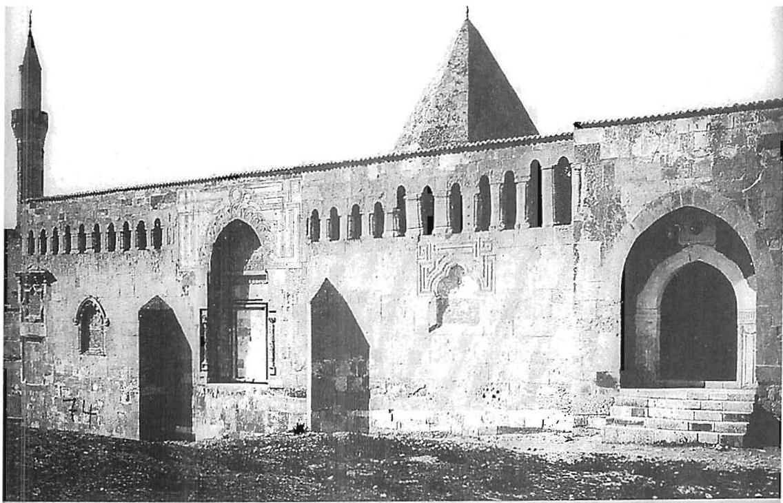 Street view of the Alaeddin Mosque, Konya.
