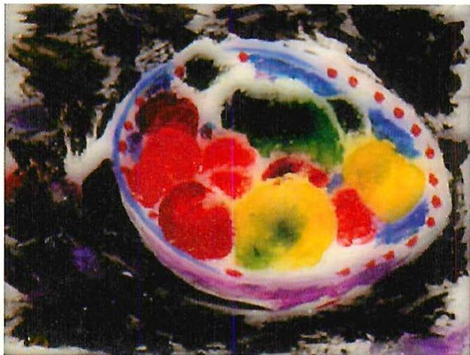 Bowl of fruit, oil on panel, Christopher Alexander, 1991