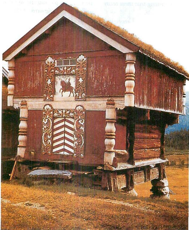 This traditional Norwegian storehouse is a building to replete with boundaries and living centers, that it is almost entirely made of them. Here I feel the relatedness between my self and this thing almost as strongly as I do in nature.