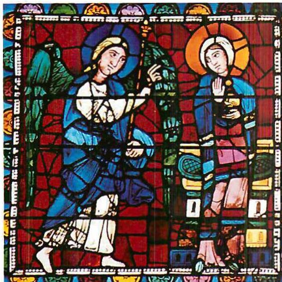 The glorious glass, here mainly red, helps the I-like quality of the blue by intensifying it.