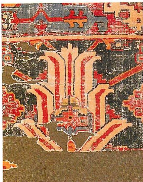 15th-century version of the blossom design in a carpet from Herat.
