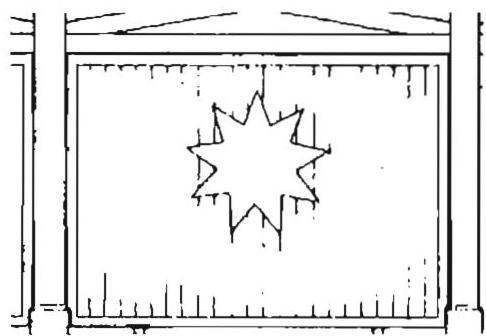 A drawing from my office which shows the lack of living substance in the exactly drawn star