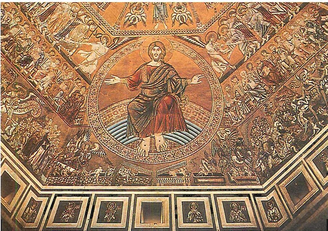 Gold and mosaic ceiling, Baptistery, Florence