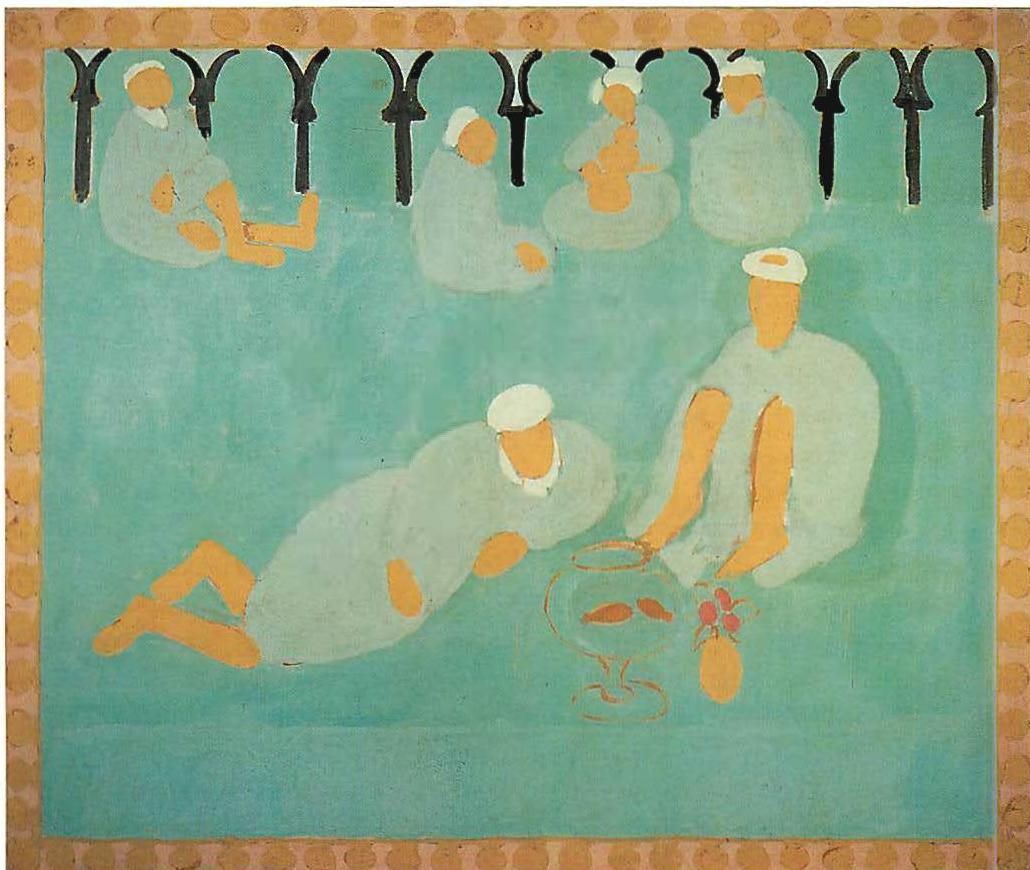 Hierarchy of colors in Henri Matisse, Arab Coffee House