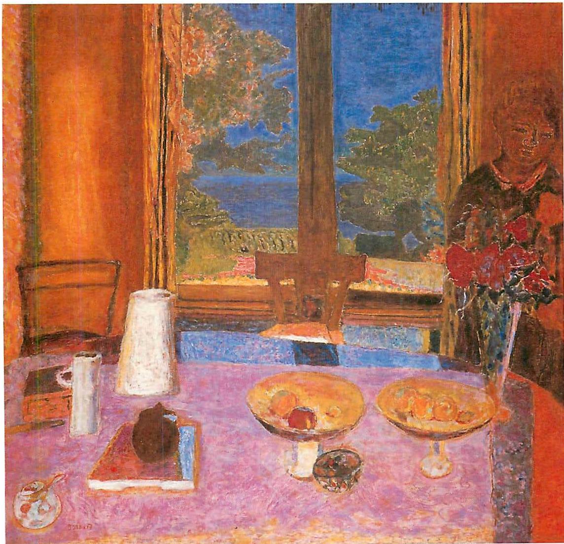*Mutual embedding: Pierre Bonnard. Dining Room on the Garden, 1934*