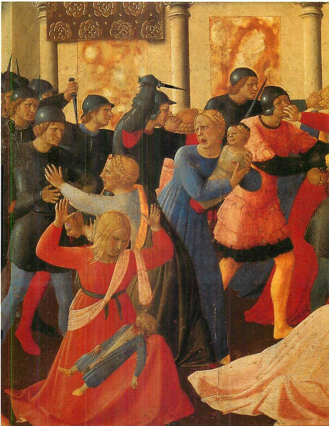 Intensity and clarity of individual colors: Fra Angelico, The Massacre of the Innocents (detail)