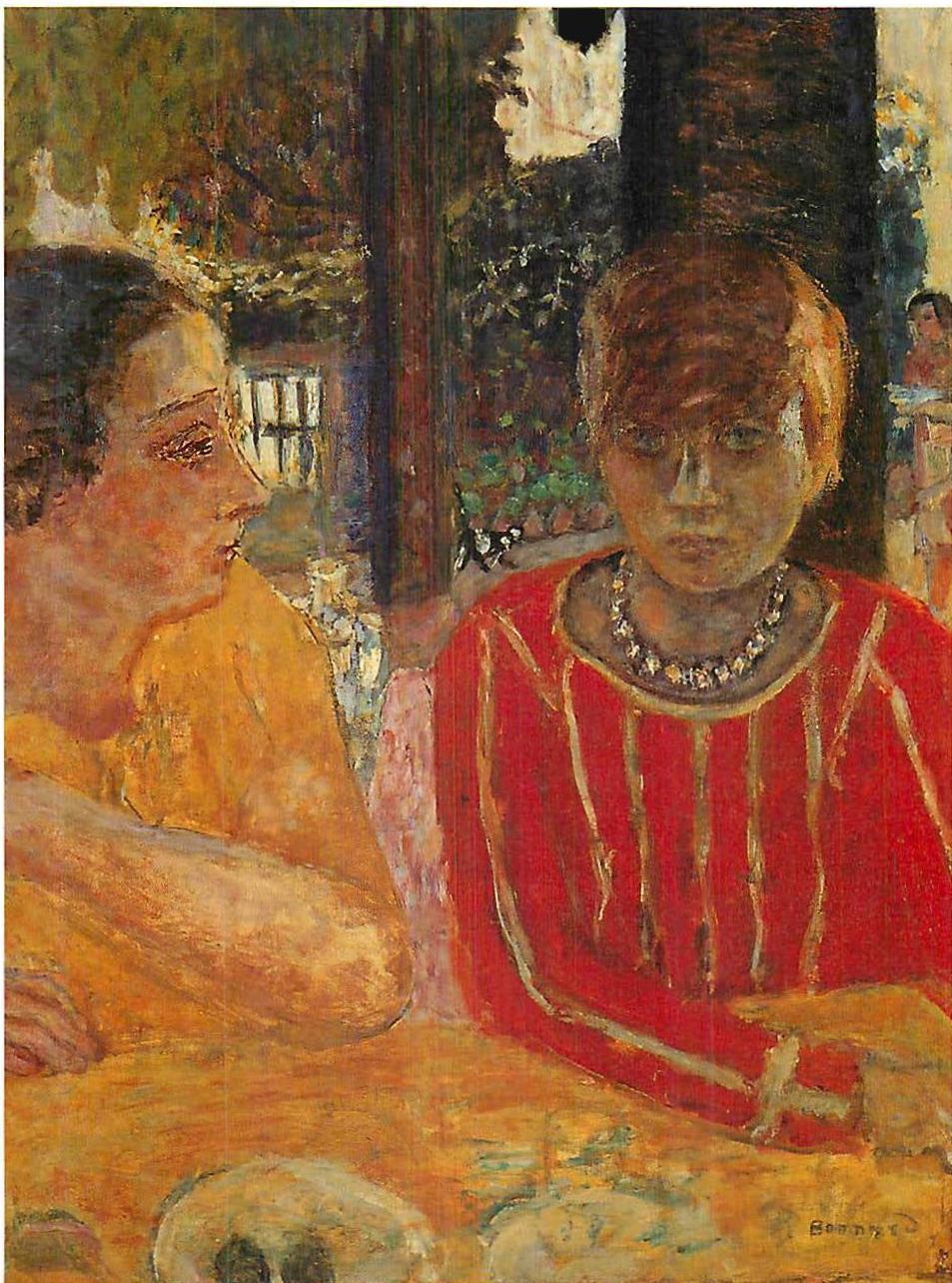 Pierre Bonnard, Marthe in a Red Blouse, 1928