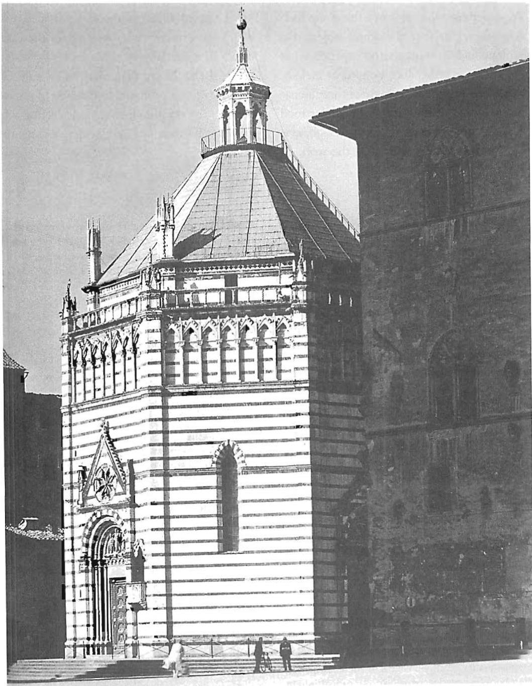 Pure inner light: 14th-century Baptistery. Pistoia