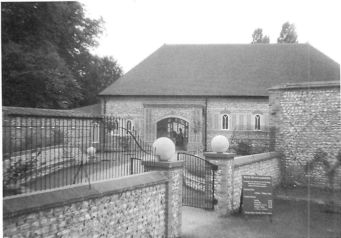 Entrance to the West Dean Gardens Visitor's Centre
