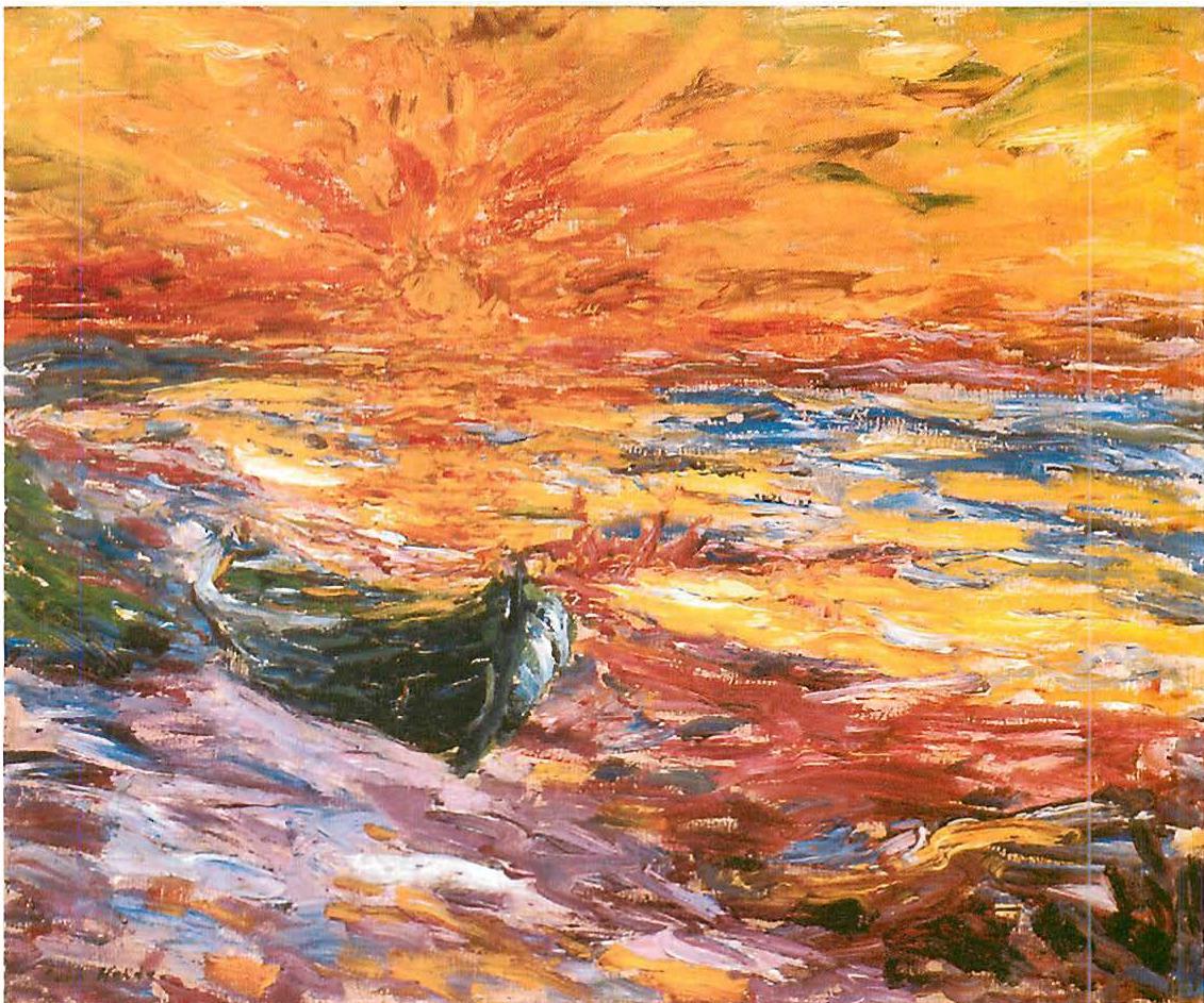 Sunset, Emil Nolde, Sommumutergang, 1909