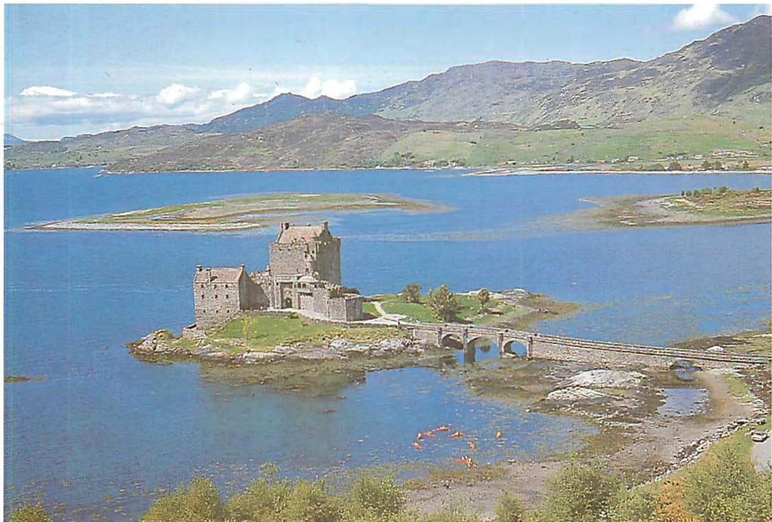 The castle of Eileen Doman, Kyle of Lochalsh, near Skye, Scotland.